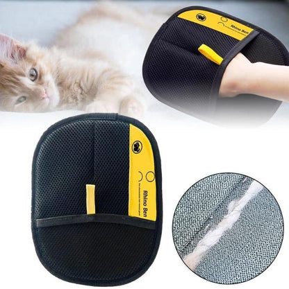 Pet Hair Removal Gloves for Dog & Cat | Double Sided Pet Grooming & Fur Remover Glove | Reusable Hair Cleaner for Sofa, Bed & Clothes