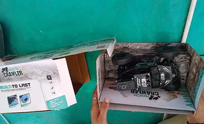 Remote Control Monster Truck Rock Crawler for Kids | Big Off-Road RC Car with Powerful Motors | Stunt & Climbing Toy Car for Boys | Assorted Colors