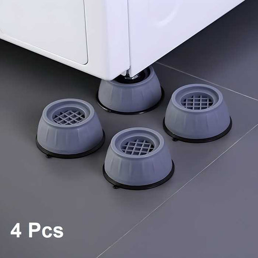 Anti Vibration Pads for Washing Machine (Pack of 4) | Shock Proof & Anti Slip Feet for Washer & Dryer | Noise Reduction Pads for Home Appliances