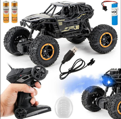 Remote Control Monster Truck Rock Crawler for Kids | Big Off-Road RC Car with Powerful Motors | Stunt & Climbing Toy Car for Boys | Assorted Colors